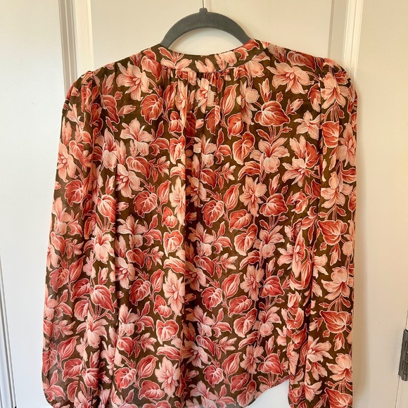 Veronica Beard Ashlynn Silk Blouse size 4 - Picture 5 of 7